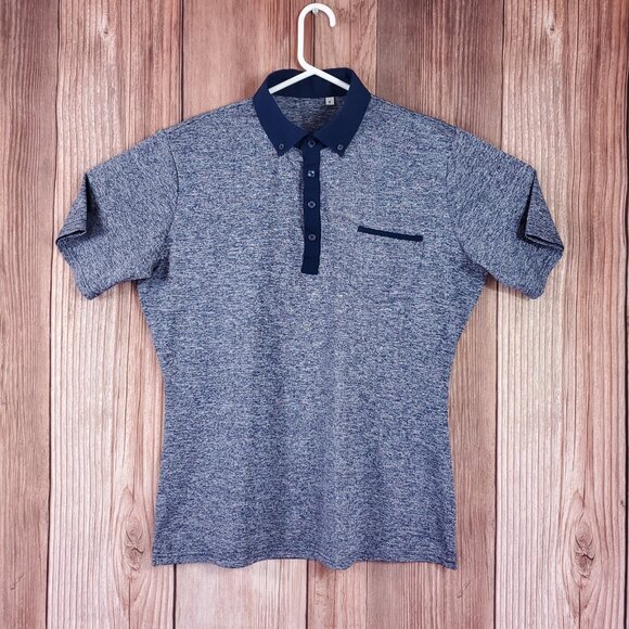 State Liberty Mens Medium Athletic Fit Performance Tech 4 Way Stretch Polo Shirt - Picture 1 of 14